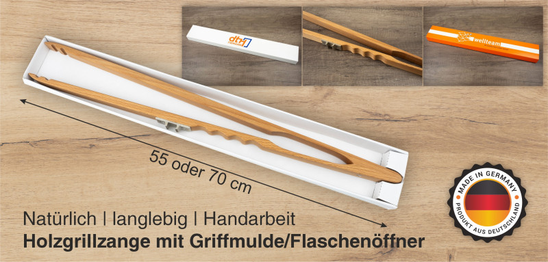 Holzgrillzange Made in Germany