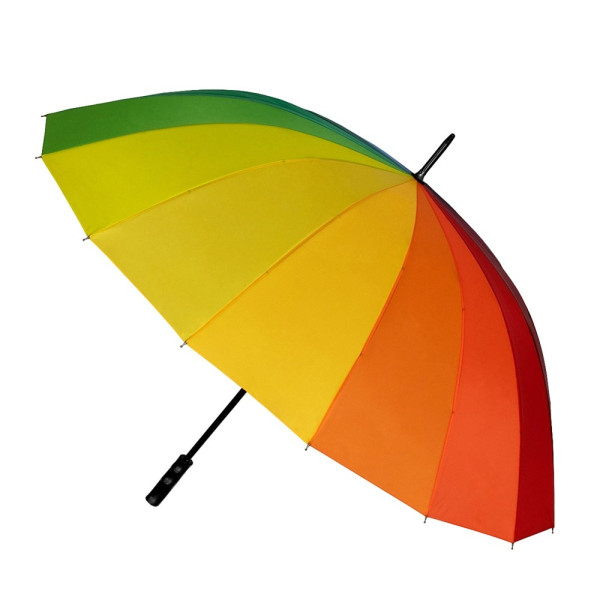 FALCONETTI - Regenbogenfarben Schirm - Handffnung - Windsicher -  125 cm